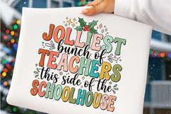 Coquette Teacher Christmas Png, Teacher Christmas PNG Product Image 4