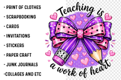 Teacher Bow PNG Product Image 3