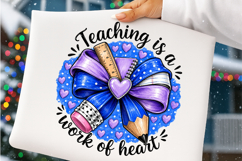 Coquette Teacher Bow PNG, Teacher Bow PNG Product Image 6