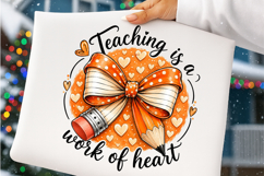 Coquette Teacher Bow PNG, Teacher Bow PNG Product Image 7