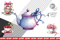 Coquette Teacup Sublimation Product Image 1