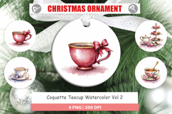 Coquette Teacup Ornament Product Image 1
