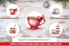 Coquette Teacup Wind Spinner Product Image 1
