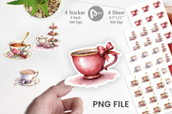 Coquette Teacup Sticker Product Image 1