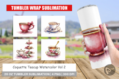 Coquette Teacup Tumbler Product Image 1