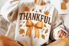 Thankful Png, Coquette Fall Png, Autumn Png, Thanksgiving Product Image 2