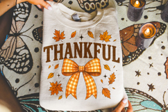 Thankful Png, Coquette Fall Png, Autumn Png, Thanksgiving Product Image 3