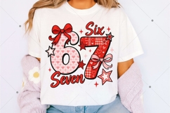Coquette Valentine 67 Six Seven PNG,Preppy Heart Bow Product Image 2