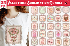 Coquette Valentines Clipart bundle | Romantic Pink Love Product Image 1