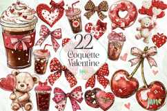 Coquette Valentine Clipart Bundle Product Image 1