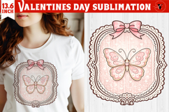 Coquette Valentines Clipart | Romantic Pink Love Sublimation Product Image 1