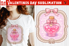 Coquette Valentines Clipart | Romantic Pink Love Sublimation Product Image 1