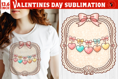 Coquette Valentines Clipart | Romantic Pink Love Sublimation Product Image 1