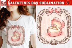 Coquette Valentines Clipart | Romantic Pink Love Sublimation Product Image 1