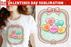 Coquette Valentines Clipart | Romantic Pink Love Sublimation Product Image 1