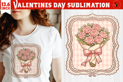 Coquette Valentines Clipart | Romantic Pink Love Sublimation Product Image 1