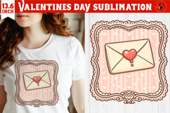 Coquette Valentines Clipart | Romantic Pink Love Sublimation Product Image 1