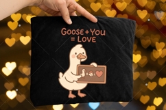 Coquette Valentine Goose PNG, Goose You Love PNG Product Image 5