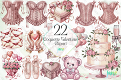 Coquette Valentine PNG Clipart Product Image 1