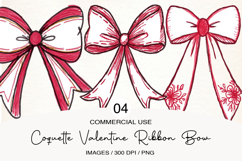 coquette valentine ribbon bow Product Image 1