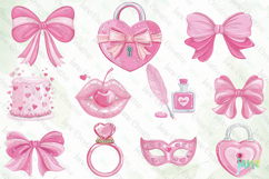 Coquette Valentine's Day Clipart Bundle Product Image 3