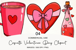 coquette valentines day clipart Product Image 1
