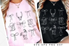 Coquette Western Cowgirl SVG,Western Cowgirl SVG, Horse Product Image 6