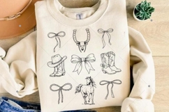 Coquette Western Cowgirl SVG,Western Cowgirl SVG, Horse Product Image 8