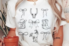 Coquette Western Cowgirl SVG,Western Cowgirl SVG, Horse Product Image 3