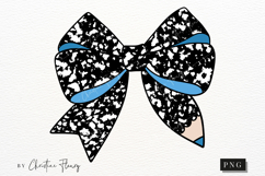 Blue Composition Pencil Bow PNG | Back To School PNG Product Image 4