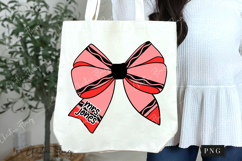 Red Crayon Coquette Bow PNG | Back To School PNG Product Image 7