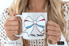 Notebook Pencil Bow PNG | Back To School PNG Product Image 2