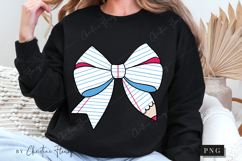 Notebook Pencil Bow PNG | Back To School PNG Product Image 6