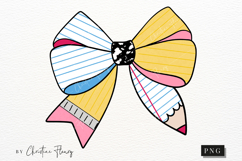 School Pencil Bow PNG | Back To School PNG Product Image 4