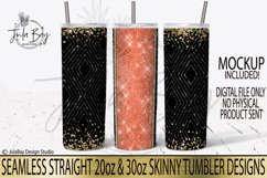 Coral and Black Glitter Tumbler Sublimation Bundle PNG Bling Elegant Wedding Bridesmaid New Years