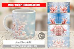 Mug Wrap Design Coral Charm Product Image 1