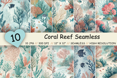 coral reef pattern, watercolor coral paper, tropical ocean design, seamless reef pattern, ocean digital paper, sea coral texture, tropical coral background, underwater seamless tile, marine life pattern, beach scrapbook paper, nautical digital paper, sea 