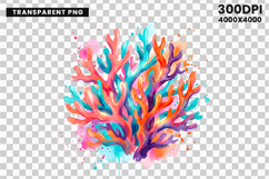 coral reef png, ocean clipart, underwater png, watercolor coral, marine life, tropical design, sea clipart, ocean sublimation, beach theme, aquarium art