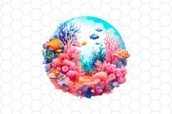 Coral Reef Watercolor Clipart