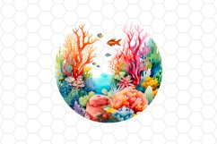 Coral Reef Watercolor Clipart