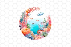 Coral Reef Watercolor Clipart