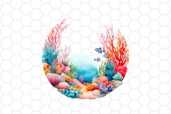 Coral Reef Watercolor Clipart