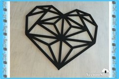 Geometric Heart for Laser CNC / gift of Valentine Product Image 4