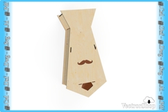 Laser Cutting Vector for Tie Box - Template for CNC Product Image 4