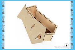 Laser Cutting Vector for Tie Box - Template for CNC Product Image 6