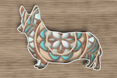 Dog Laser Cut File - Corgi Mandala Product Image 1