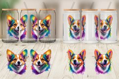 Corgi Dog Colorful Glass Can Wraps Product Image 5
