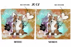 Tumbler Sublimation Corgi Bundle, Corgi PNG, Dog PNG, Dog Mom Tumbler, Tumbler 20 oz
