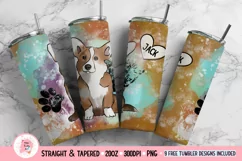 Tumbler Sublimation Corgi Bundle, Corgi PNG, Dog PNG, Dog Mom Tumbler, Tumbler 20 oz