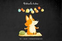 Watercolor cute corgi clipart. Fluffy corgi PNG Product Image 5